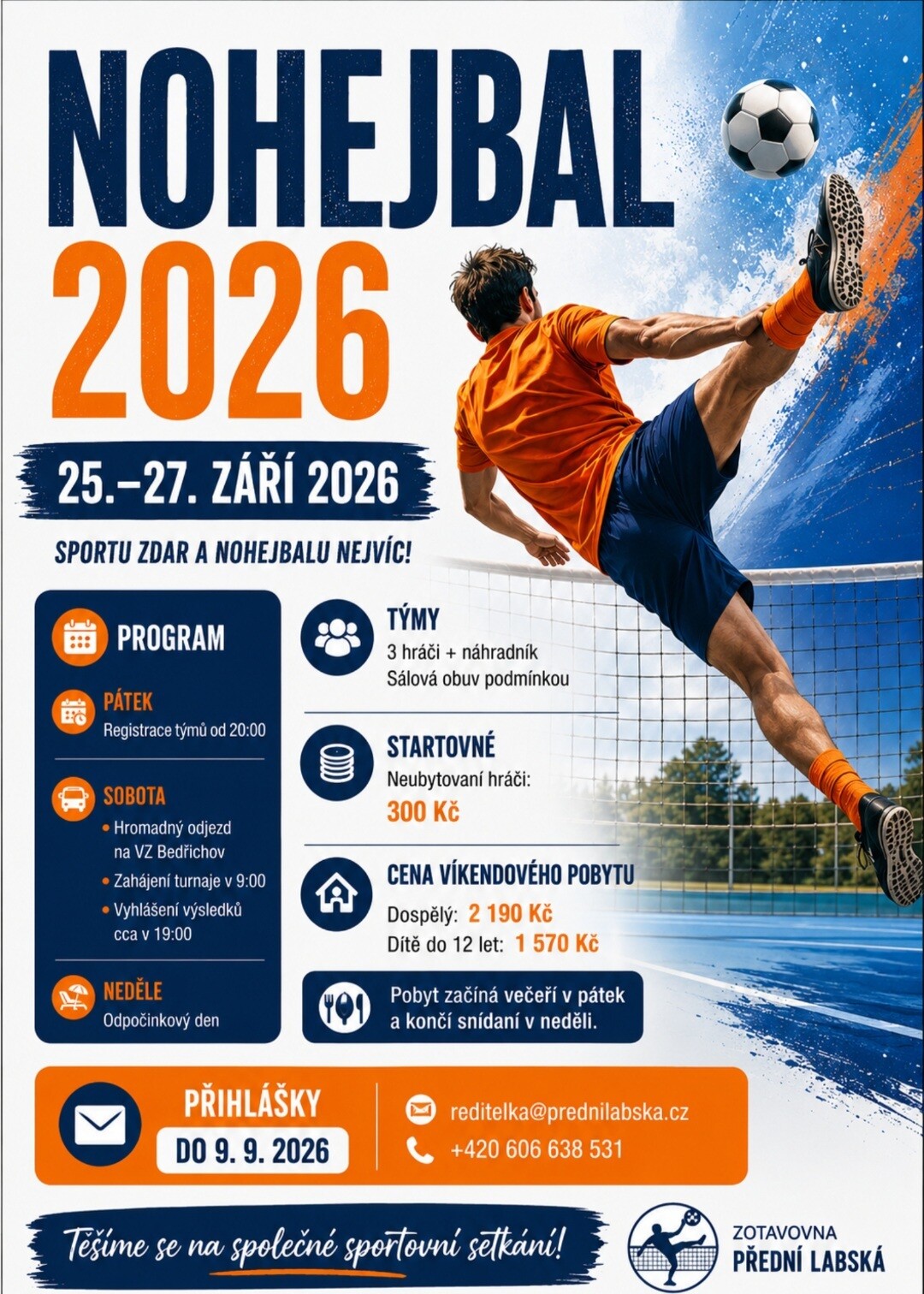 Nohejbalový turnaj 2026